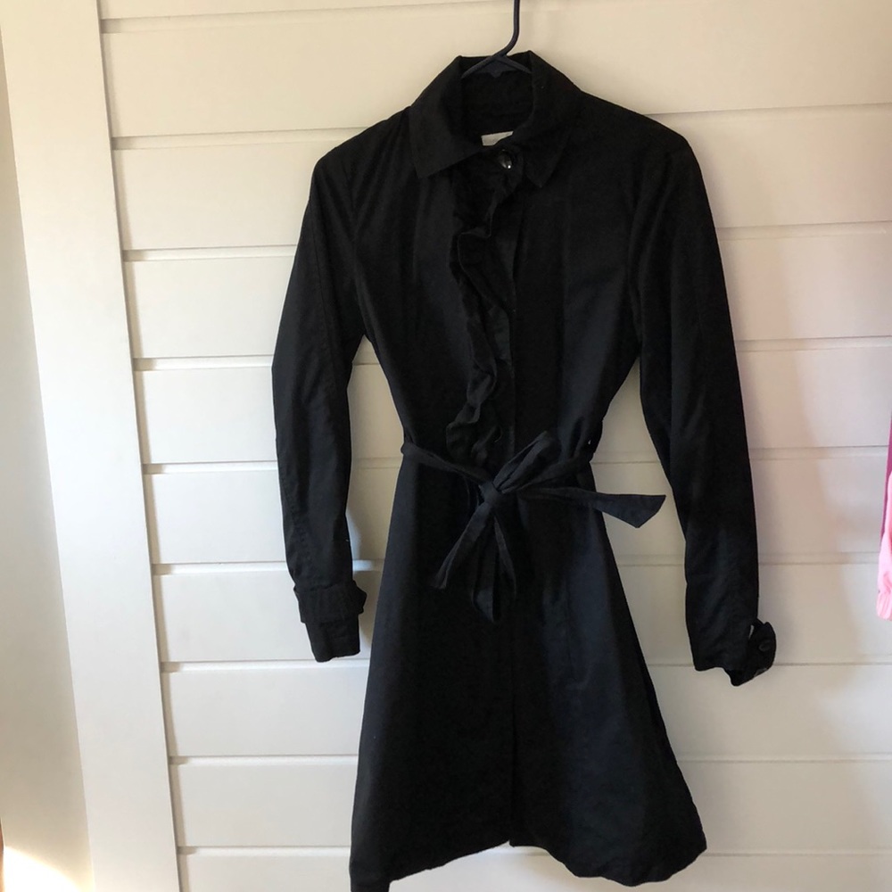 Women’s black trench coat